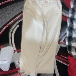 Alfred Dunner Women’s Cream Slack With Silver Accents Size12